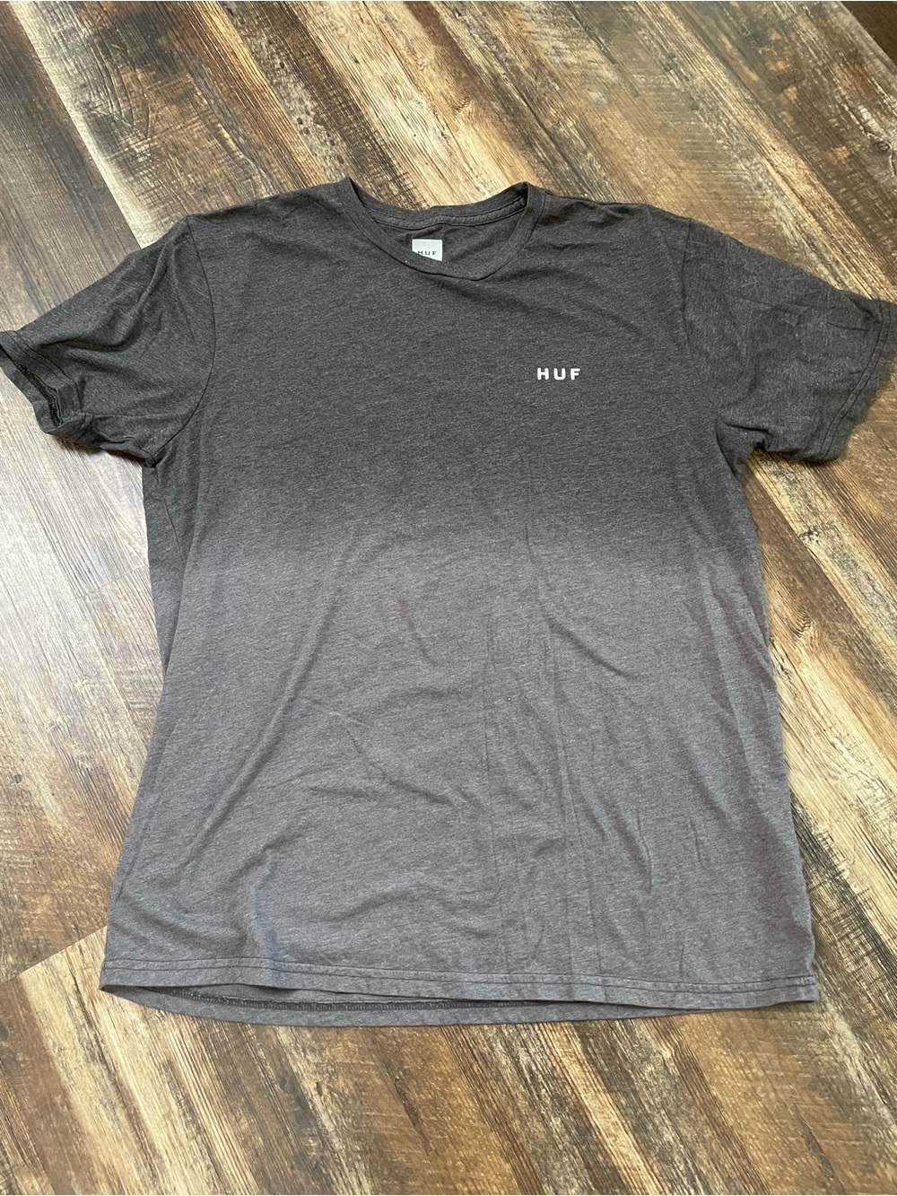 HUF Short Sleeve Crew Tee in Charcoal